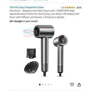 Negative ion Blower dryer -New